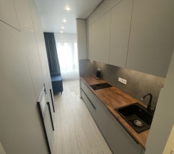 Двухместные апартаменты с красивым видом из окна (двуспальная кровать) в Apartments G-Kvartal Кронштадский