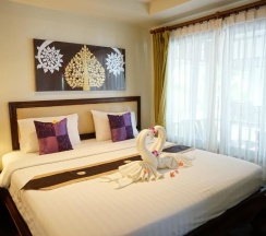 Двухместный номер Deluxe с видом на море двуспальная кровать в Lamai Inn 99 Bungalows