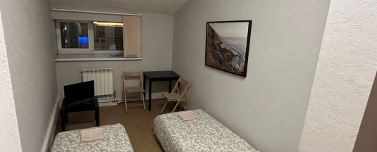 Двухместный номер с 2 отдельными кроватями и видом на реку в Литвич