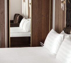 Номер полулюкс с 1 двуспальной кроватью (мансарда) в Freeride