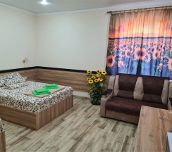 Номер на троих (1 двухспальн. кров. + 1 односп. +2 доп. места) в Подсолнух