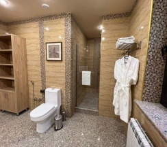 Двухместный номер Deluxe с видом на внутренний двор двуспальная кровать в City Stay Apart Hotel Almaty
