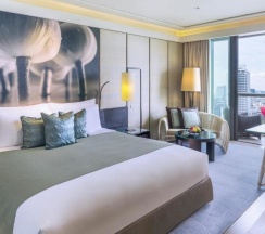 Двухместный номер Deluxe с балконом двуспальная кровать в Siam Kempinski Hotel Bangkok