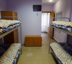 Кровать в общем номере (мужской номер) в Реутовский дворик
