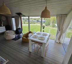 Коттедж с красивым видом из окна в Бали