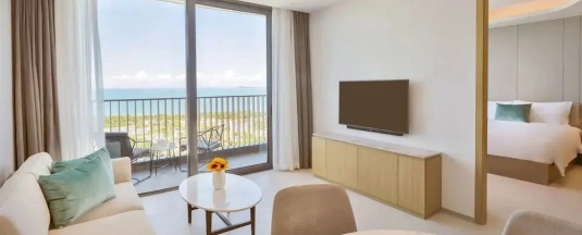 Двухместный номер Superior с видом на океан (двуспальная кровать) в Oakwood Apartments Sanya
