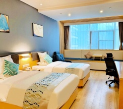 Двухместный номер Standard 2 отдельные кровати в Holiday Inn Express Jinan Exhibition Center by IHG