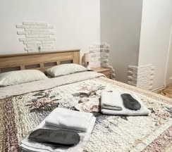 Номер стандарт с 1 двуспальной кроватью (цокольный этаж) в Kovensky