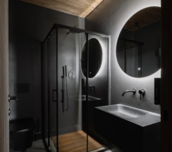 Двухместный номер Делюкс с видом на горы двуспальная кровать в Moon2