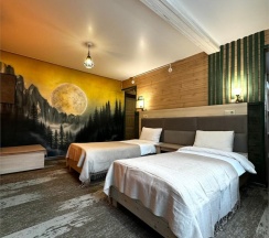 3х - местный номер с 1 кроватью и доп. диваном с балконом в Green Park Arkhyz&SPA