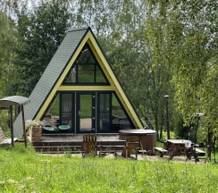 Участок с домиком "Репа" А-фрейм категории стандарт в Ланьдиво