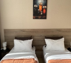 Кровать в 2-местной общей комнате (общие удобства) в Новый город