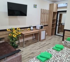 Номер на троих (1 двухспальн. кров. + 1 односп. +2 доп. места) в Подсолнух