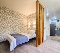 Апартаменты студия с 1 двуспальной кроватью кв. 25 в Deluxe apartments