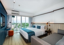 Одноместный номер Deluxe двуспальная кровать в Hotel Amber Sukhumvit 85