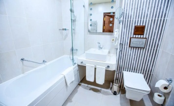 Двухместная студия Люкс с кухней двуспальная кровать в Отель Krokus Plaza