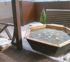 Лев на Апероле с индивидуальной костровой зоной (оснащение дома, стоимость банного чана и бани см. Подробнее) в Pavlove Village