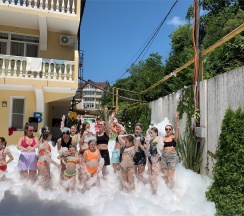 Семейный  с балконом  видом на море и бассейн в Aqualife