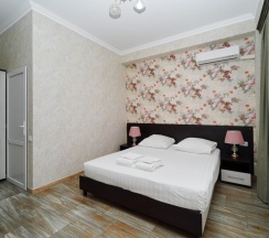 Двухместная комната с двуспальной кроватью в Чайка