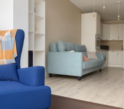 Однокомнатная видовая квартира с балконом  50 кв.м. В ЖК Like Политехническая 6 (83) в Like