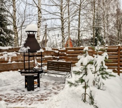 Aframe White | Банный чан на территории в Берёзовая роща