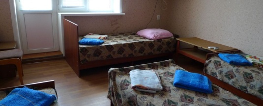 Номер стандарт с 4 односпальными кроватями в Прибой