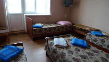 Номер стандарт с 4 односпальными кроватями в Прибой