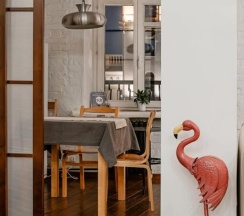 Студия Superior с красивым видом из окна в Апартаменты Стильная Студия в Башне Комплекса Ворота в Город