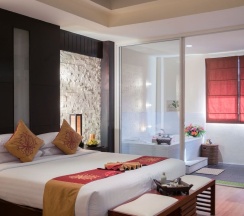 Двухместный люкс Luxury двуспальная кровать в Bangkok Natural Spa Resort and Suite