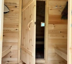 Дом A-frame с квадро-баней в 4 сезона
