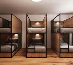 Кровать в общем номере (мужской номер) в Atakent Hostel