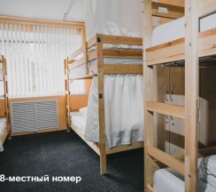Кровать в 8-местном общем номере в Karelia hostel