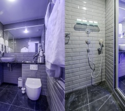 Номер комфорт улучшенный с 1 двуспальной кроватью в Алекс