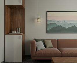 Двухместный полулюкс с балконом двуспальная кровать в Трубник