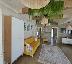 Коттедж с красивым видом из окна в Бали