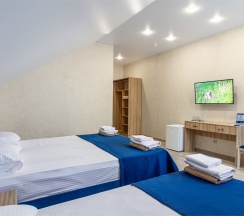 Трехместный номер Deluxe c кроватью размера "King Size" и видом на море в GemstButikHotel