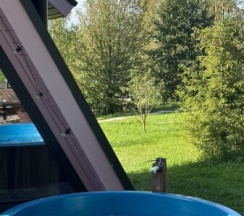 Участок с домиком "Баклажан" А-фрейм категории комфорт в Ланьдиво