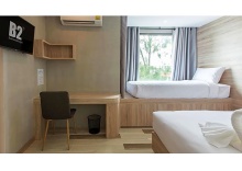 Одноместный номер Deluxe с видом на город двуспальная кровать в B2 Ubon Boutique & Budget Hotel