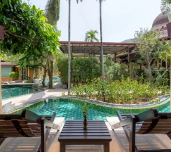 Двухместная вилла Pool Access двуспальная кровать в The Village Resort