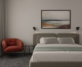 Двухместный люкс с балконом двуспальная кровать в Трубник