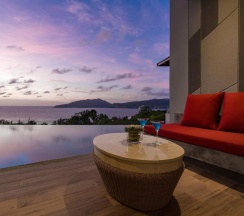 Двухместный номер Pool Access Deluxe с панорамным видом двуспальная кровать в Crest Resort & Pool Villas