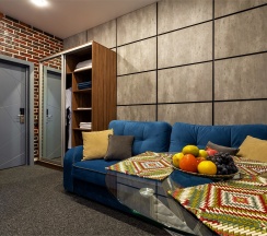 Люкс с кроватью размера «king-size» и видом на море в Брют