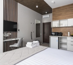 Апартаменты Wood в Hotel design style