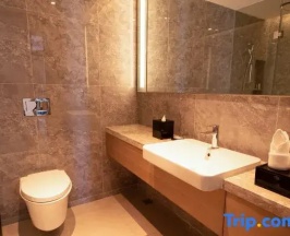 Двухместный номер Deluxe с видом на море (2 отдельные кровати) в Oakwood Apartments Sanya