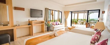 Семейный номер Standard beachfront в Villa Cha-Cha Krabi Beachfront Resort