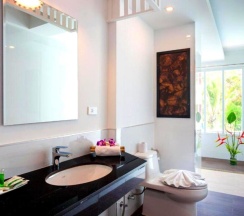 Двухместный номер Deluxe с видом на море двуспальная кровать в The samui beach resort