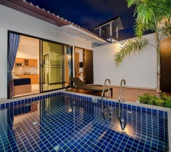 Двухместная вилла двуспальная кровать в Вилла Anchan Private Pool Villas