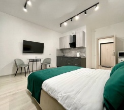 Апартаменты-студио в ЖК "ArtLine" (метро Старая деревня 5 мин.пешком) в Rauktis apartments