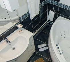 Номер стандарт улучшенный с 1 двуспальной кроватью в Пятерочка-люкс