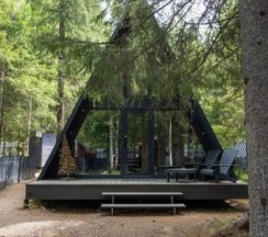 SPA Новожилово A-frame Red (купель) в Ёлки рент